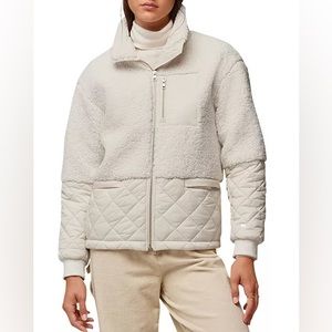 Soia & Kyo Yasmine Combo Quilted Nylon Puffer Jacket size medium